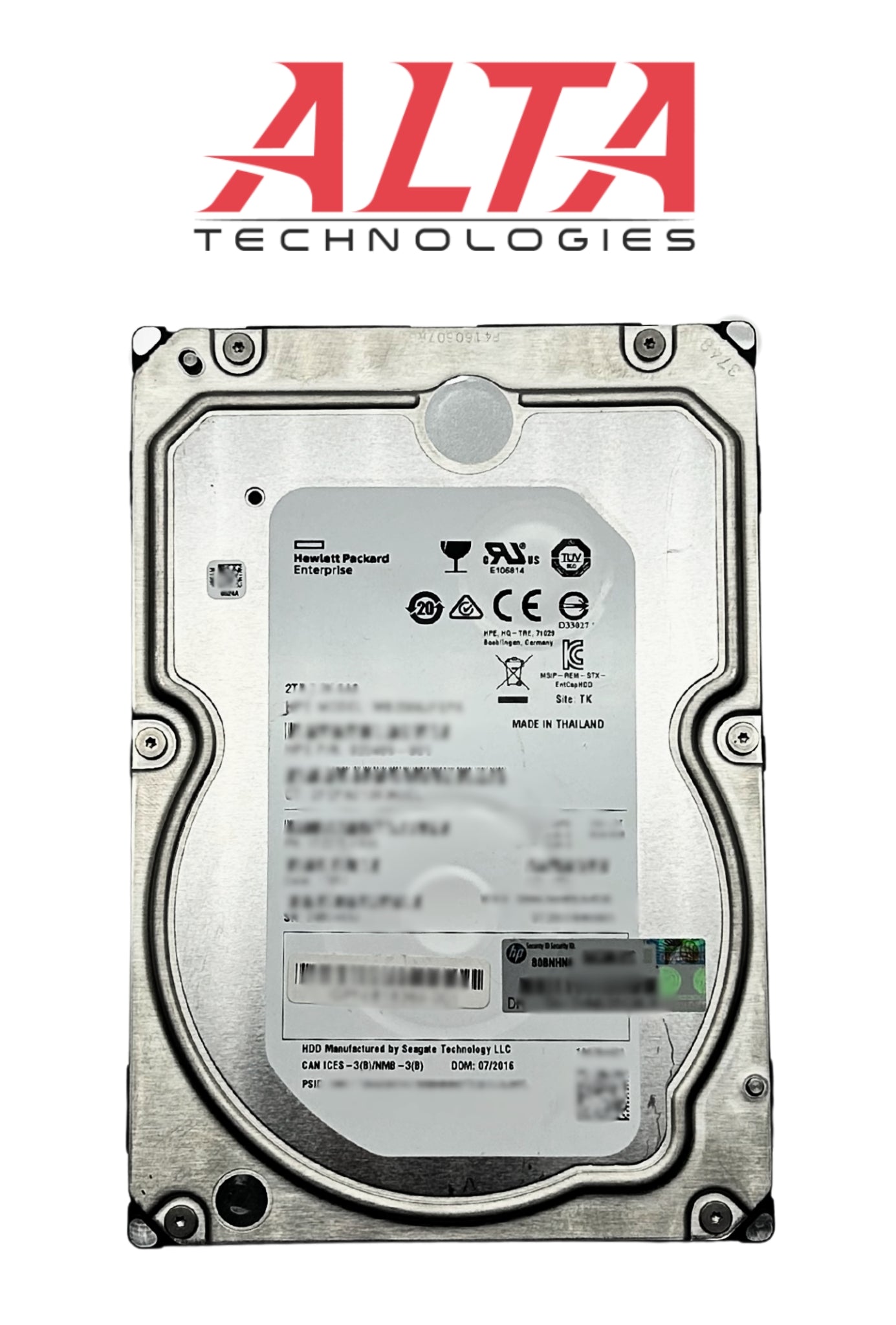 HP 820409-001 2TB 12G SAS 7.2K 3.5in MDL HDD