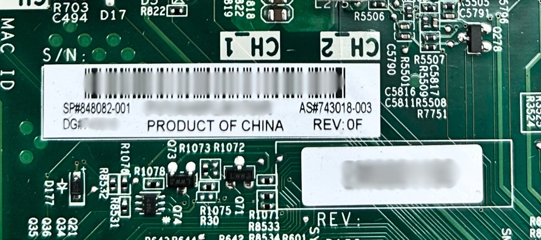 HP 848082-001 SYSTEM BOARD (DL160G9)