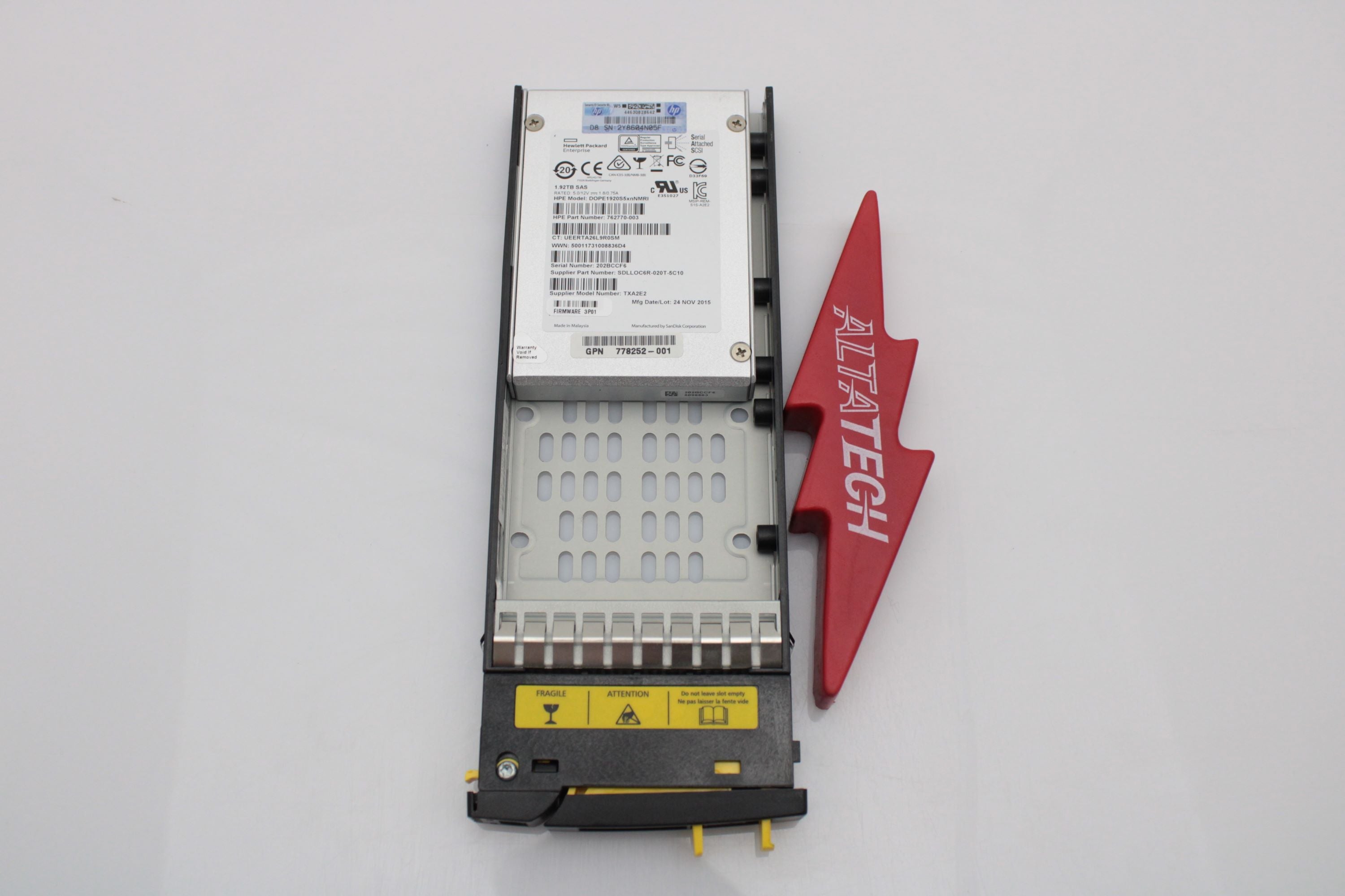 HP E7Y57A 1.92TB SFF SAS SSD HDD (M6710)