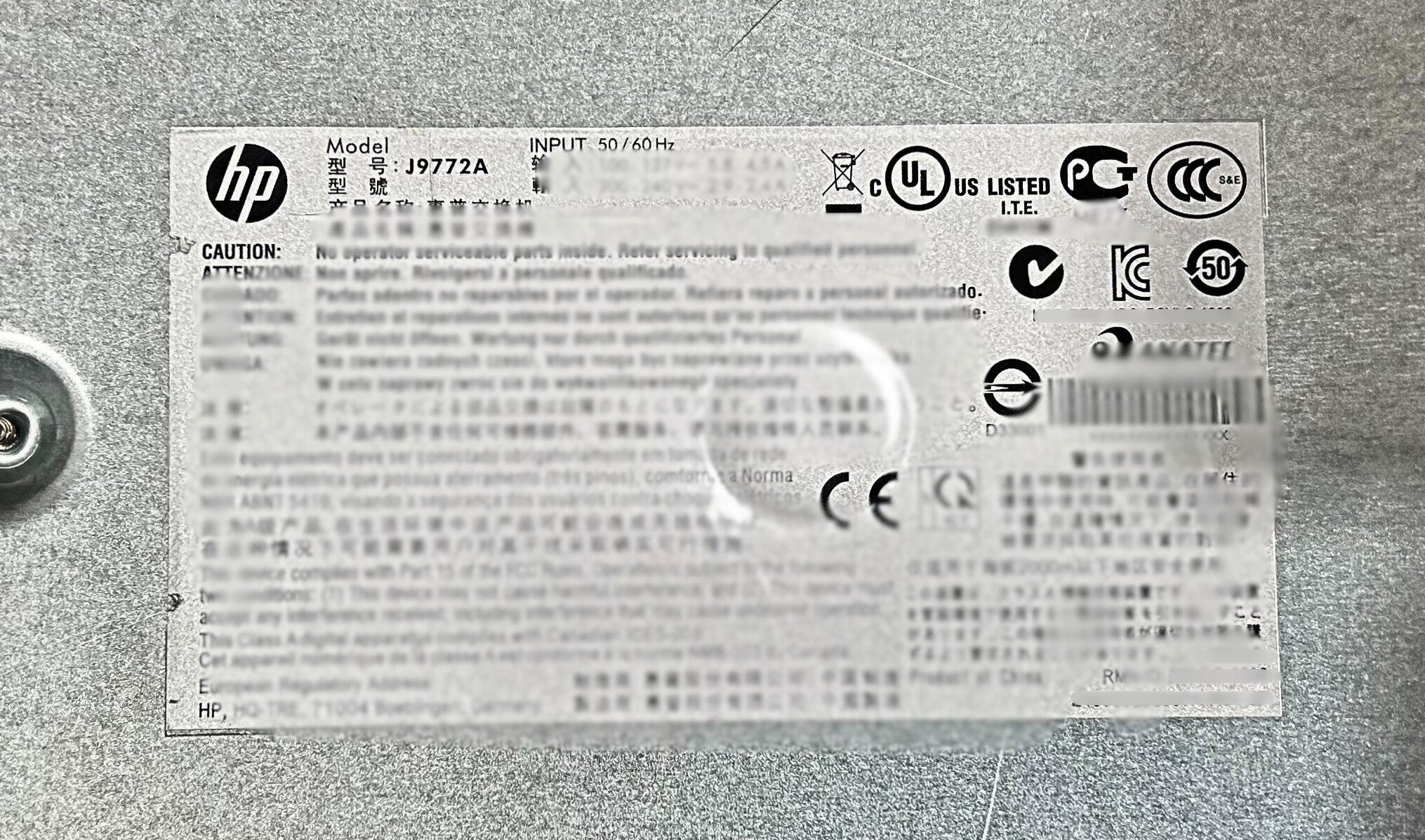 HP J9722A HP 5410ZL High Performance Fan Tray