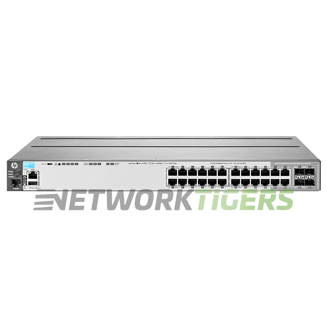HPE Aruba J9726A 2920-24G 24x 1GB RJ45 4x 1GB SFP 2x Mod Slot Switch