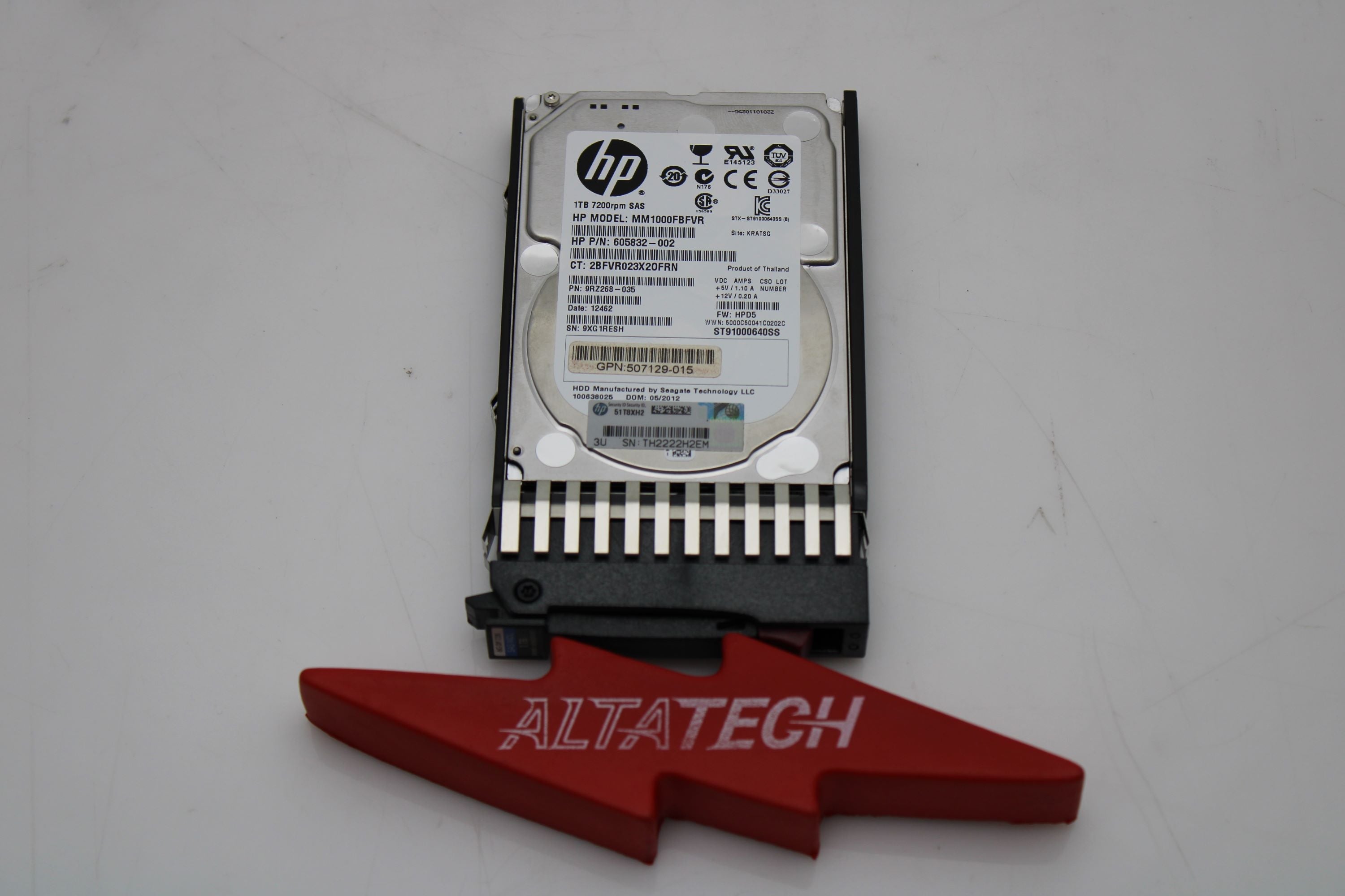 HP MM1000FBFVR 1TB 7.2K SAS SFF 6G