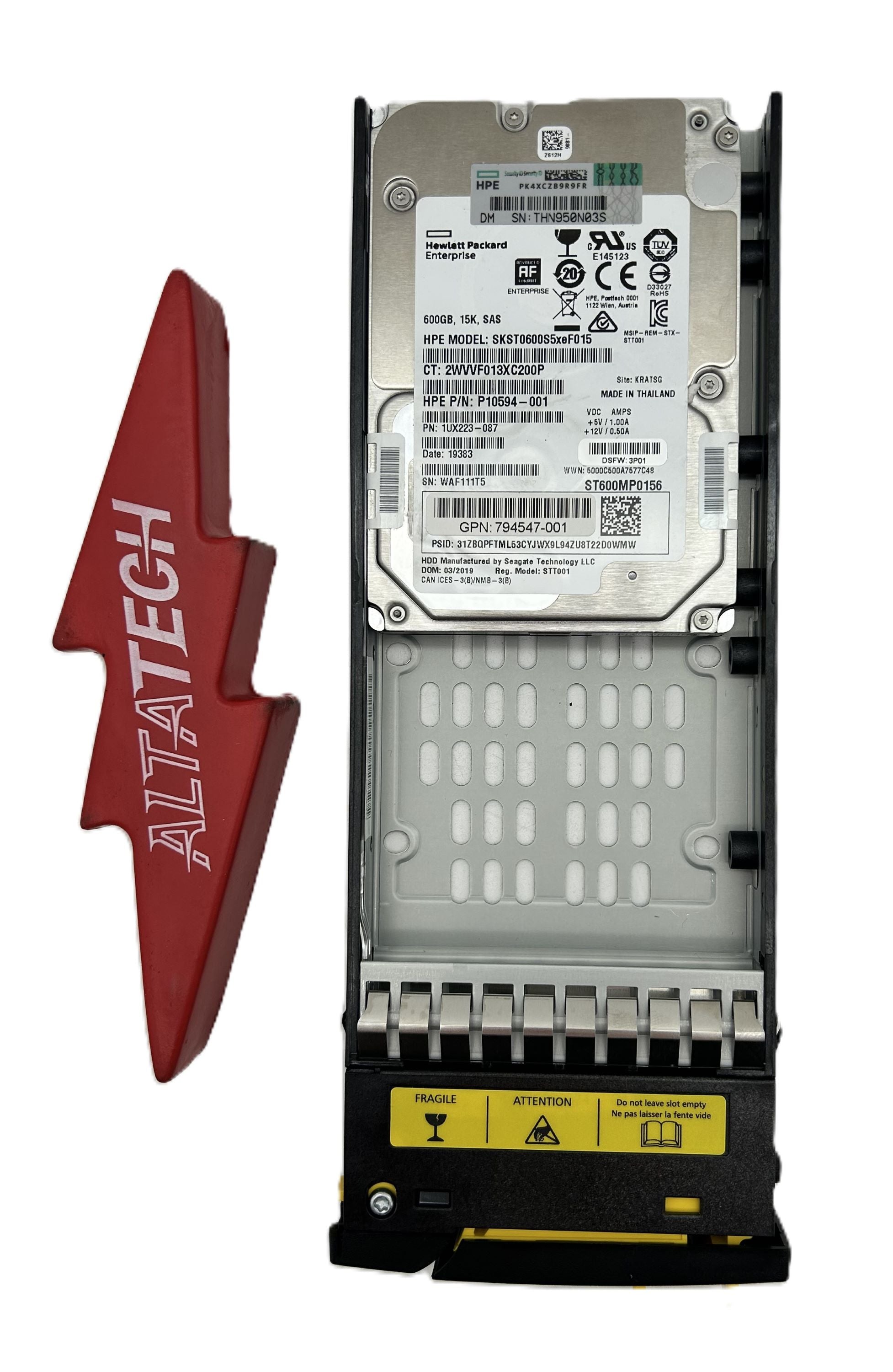 HP P12107-001 3PAR 8000 600GB+SW 15K SFF FE HDD