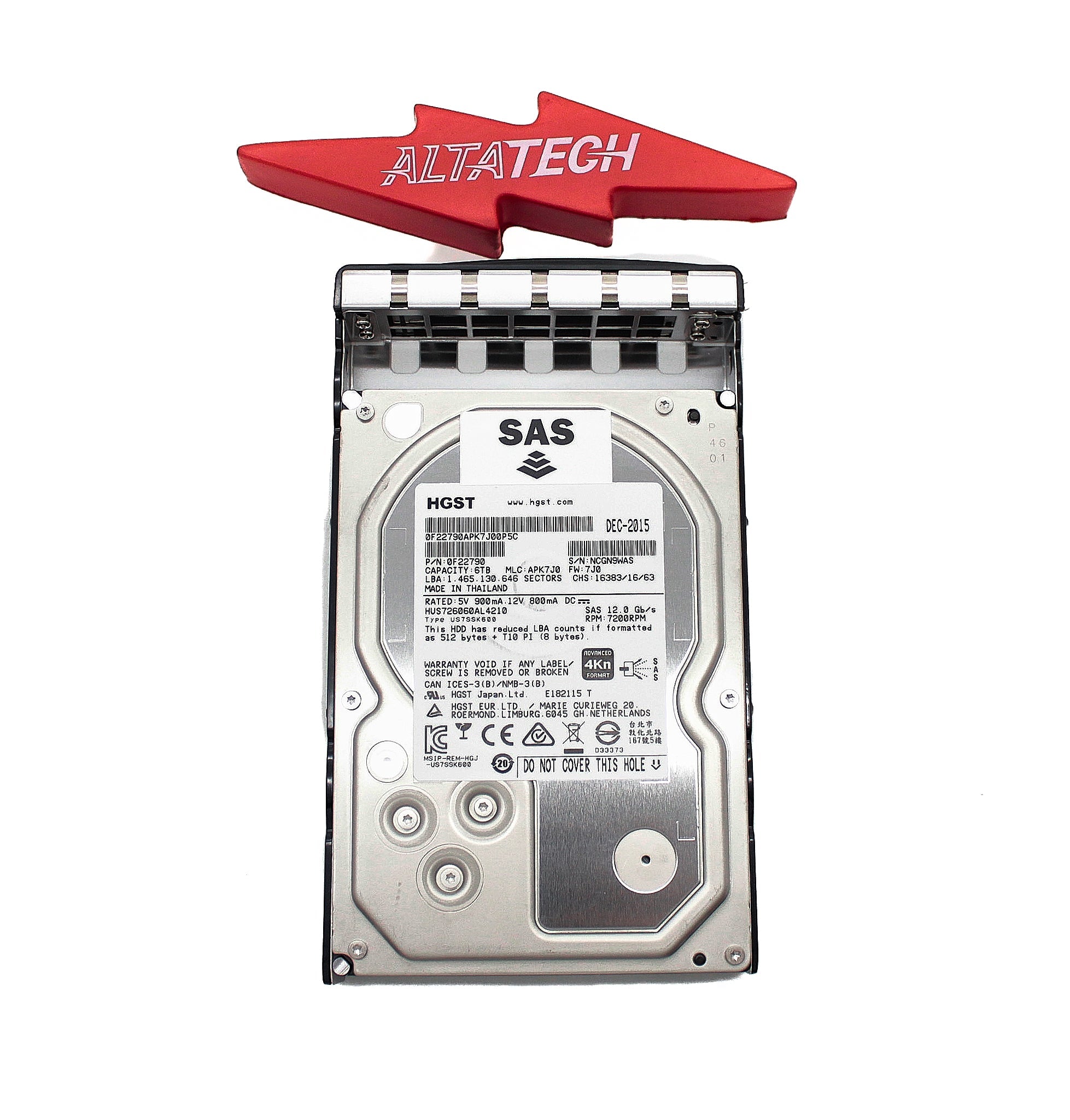 HP SP-HDD-6TB 6TB 7.2K SAS-1200 3.5IN (NIMBLE)