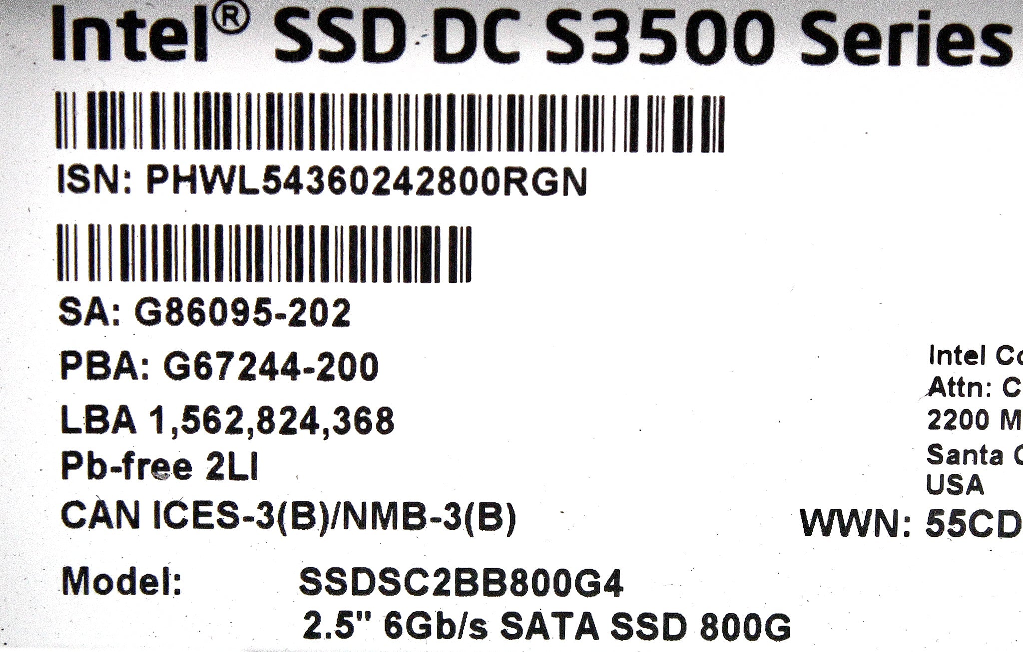 HP SP-SSD-800GB Nimble 800GB SSD DISK SATA-600 2.5"