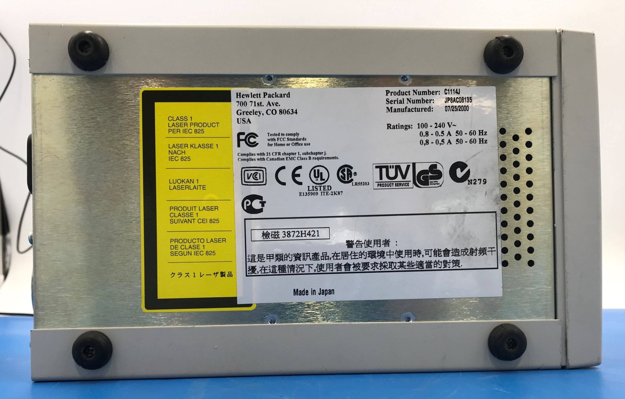 HP Surestore MO Drive 5.2GB External SCSI (C1114J HP/Sony