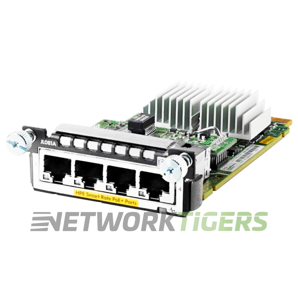 HPE JL081A Aruba 3810 Series 4x 1/2.5/5/10 GbE Smart Rate Switch Module