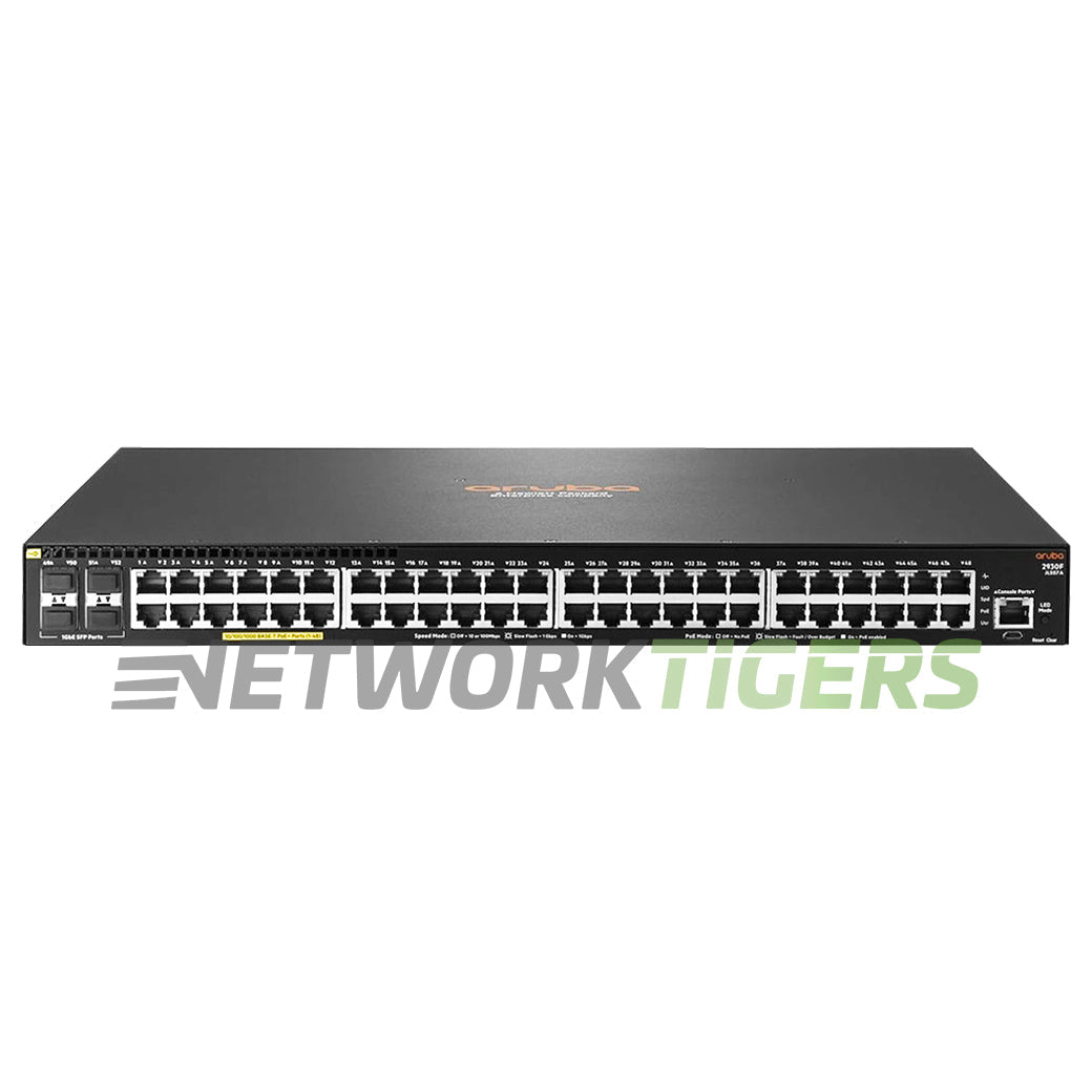 HPE Aruba JL559A 2930F 48x 1GB PoE+ RJ45 4x 10GB SFP+ (TAA) Switch