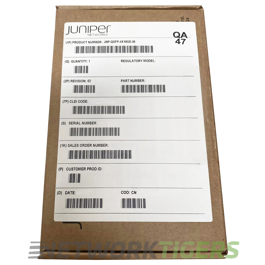NEW Juniper JNP-QSFP-4X10GE-IR 40GB BASE-LR4 1310nm SMF QSFP+ Transceiver