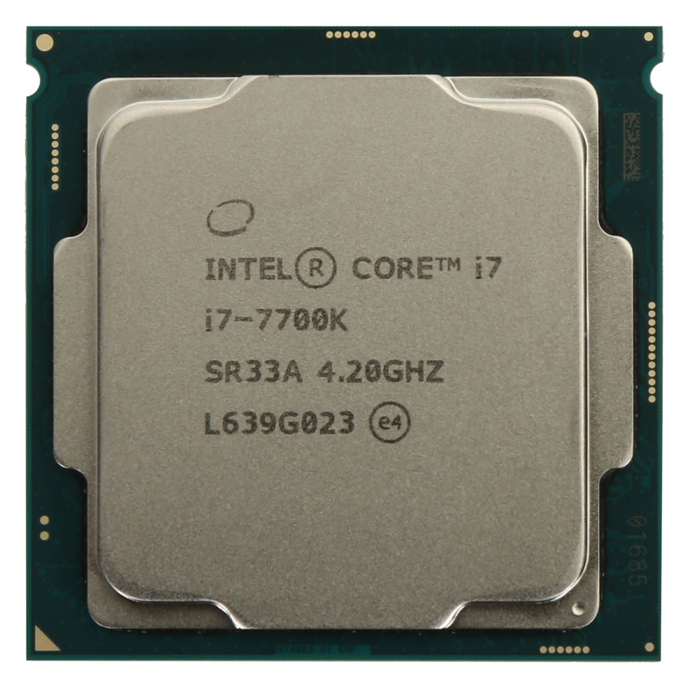 Intel Core i7-7700K Kaby Lake 4.2GHz 8.0GT/s 8MB Socket LGA 1151 w/o Fan (SR33A) Desktop Processor. Cooling Fan not included by Intel