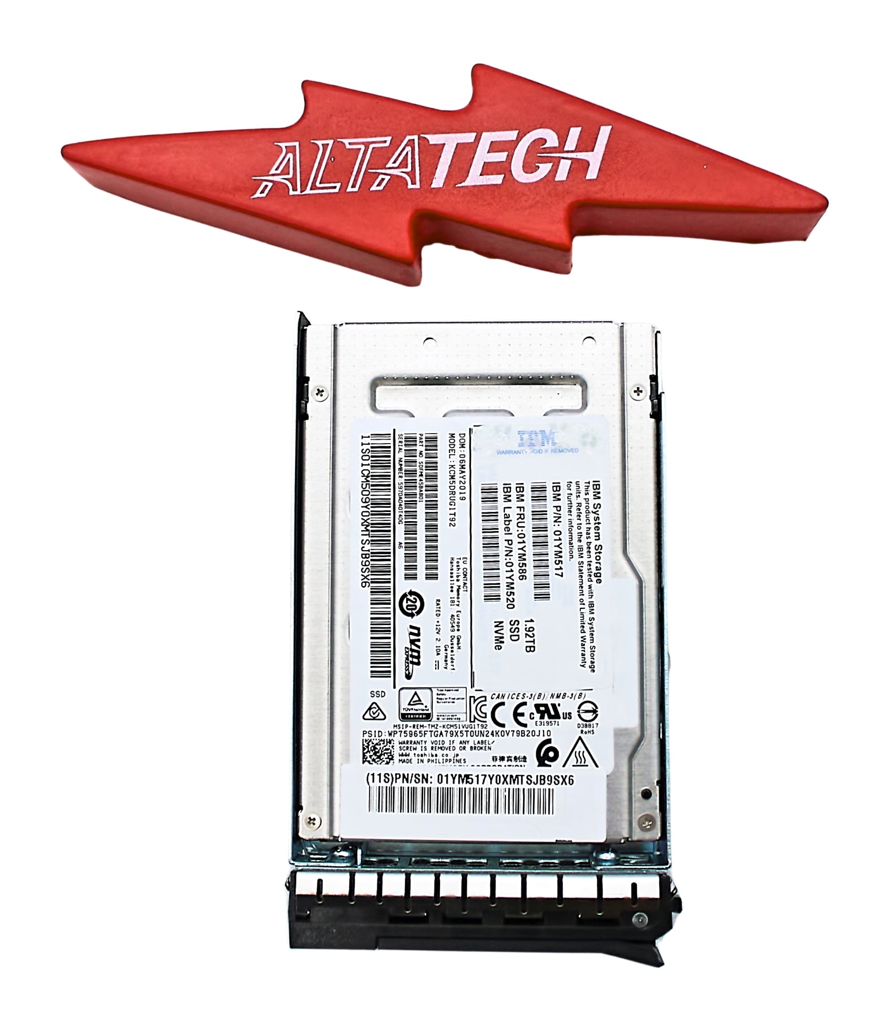 IBM 01CM504 1.92TB 2.5" NVMe Flash Drive