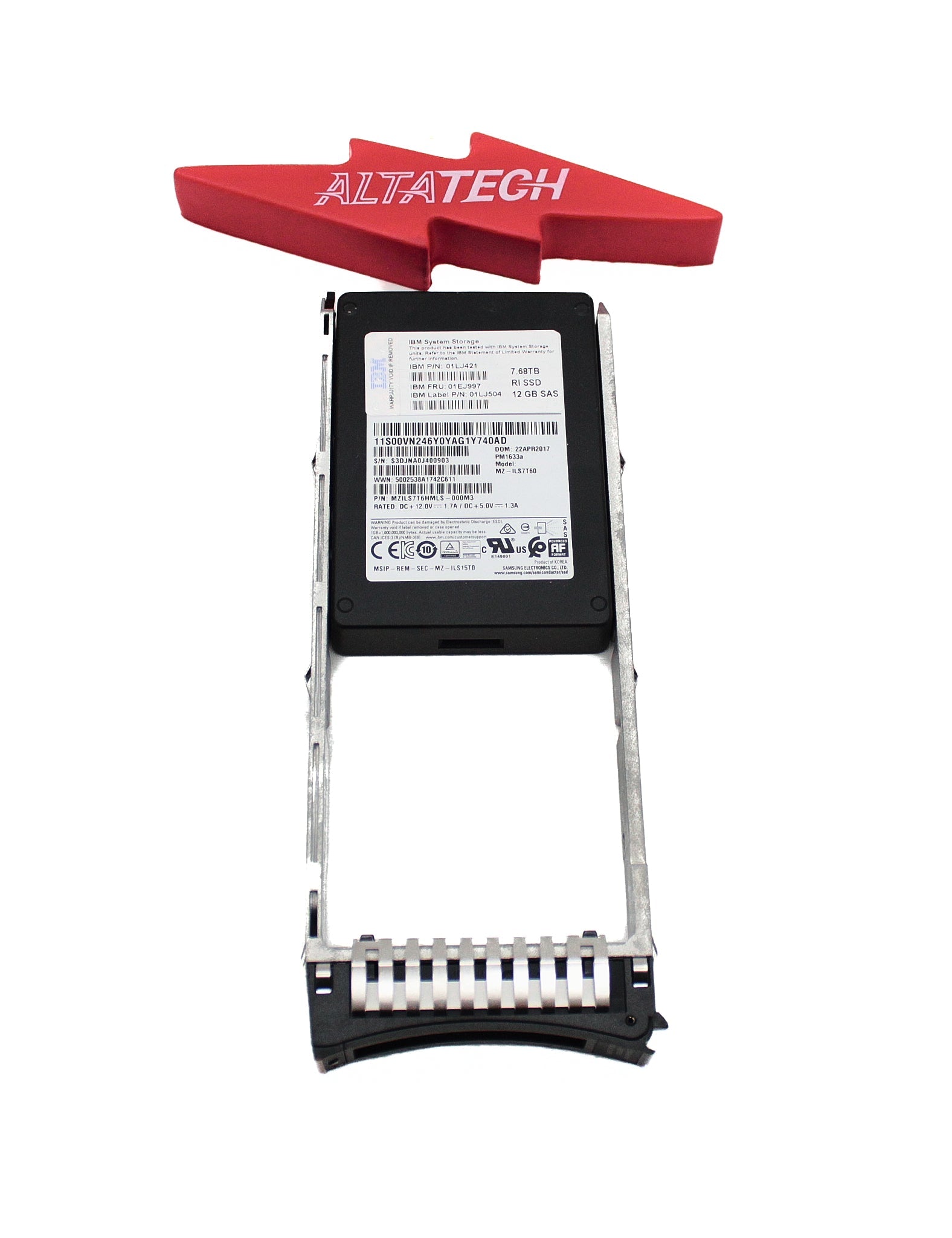IBM 01EJ997 7.68TB 12Gb SAS 2.5" Flash Drive V5000G2