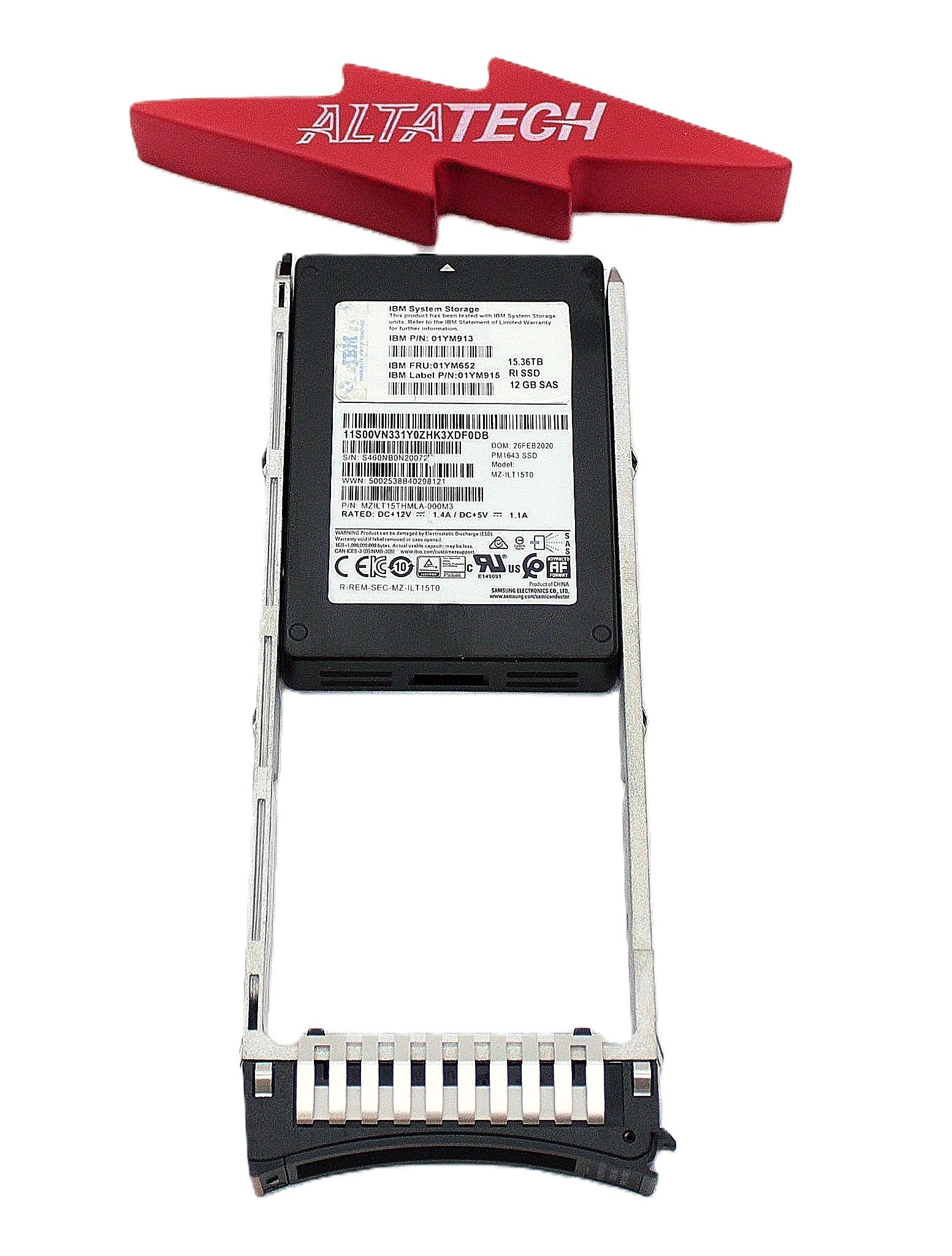 IBM 01YM915 15.36 TB 2.5" RI Flash drive 9848-AFF