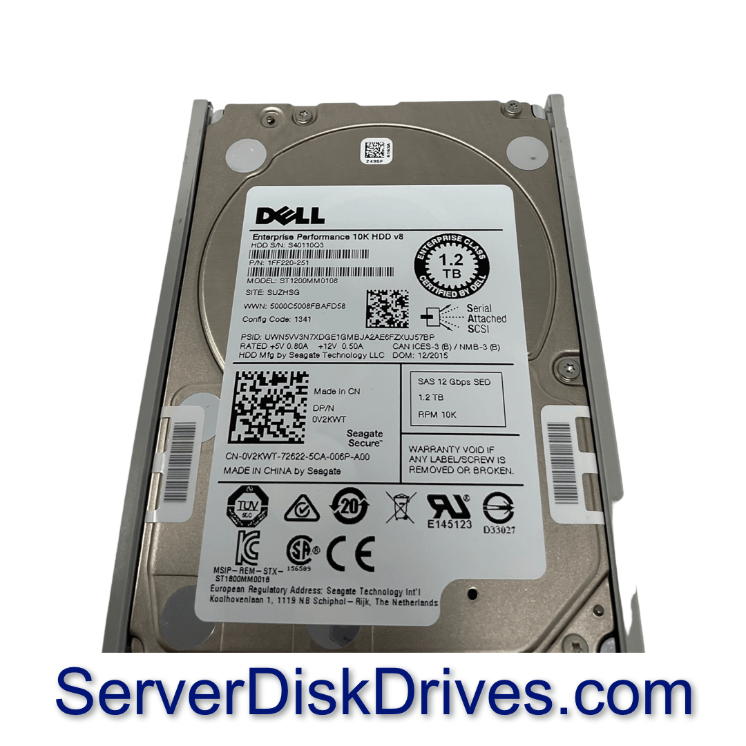 ST1200MM0108 Dell 1.2TB SAS 10k 2.5" 12G Hard Drive V2KWT