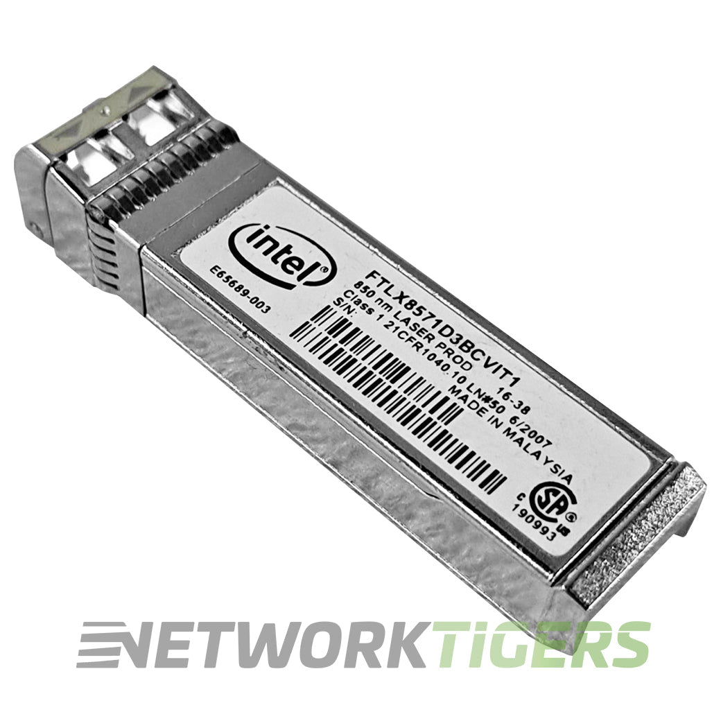 Intel E10GSFPSR FTLX8571D3BCVIT1 10GB BASE-SX 850nm MMF LC SFP+ Transceiver