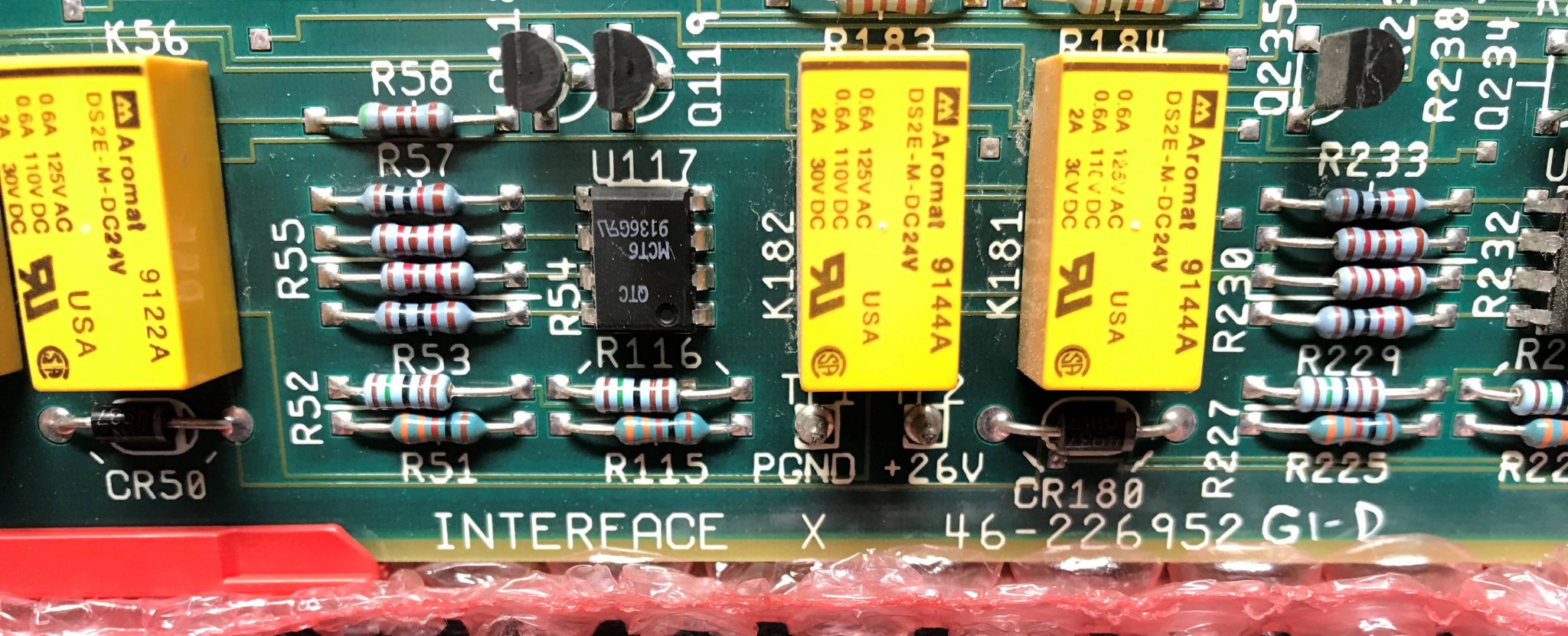 Interface X Board (46-226952 G1-D GE Advantx