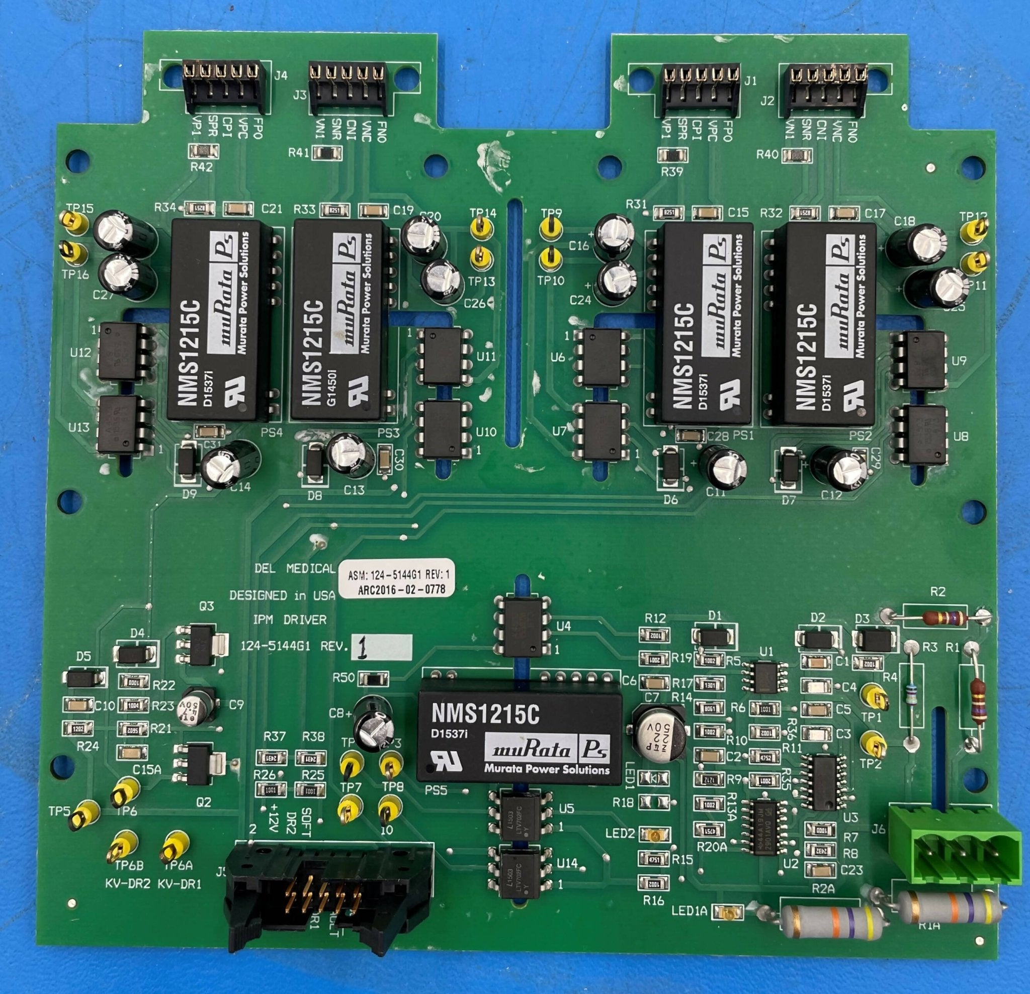 IPM Driver Board (124-5144G1 Rev 1 Del Medical