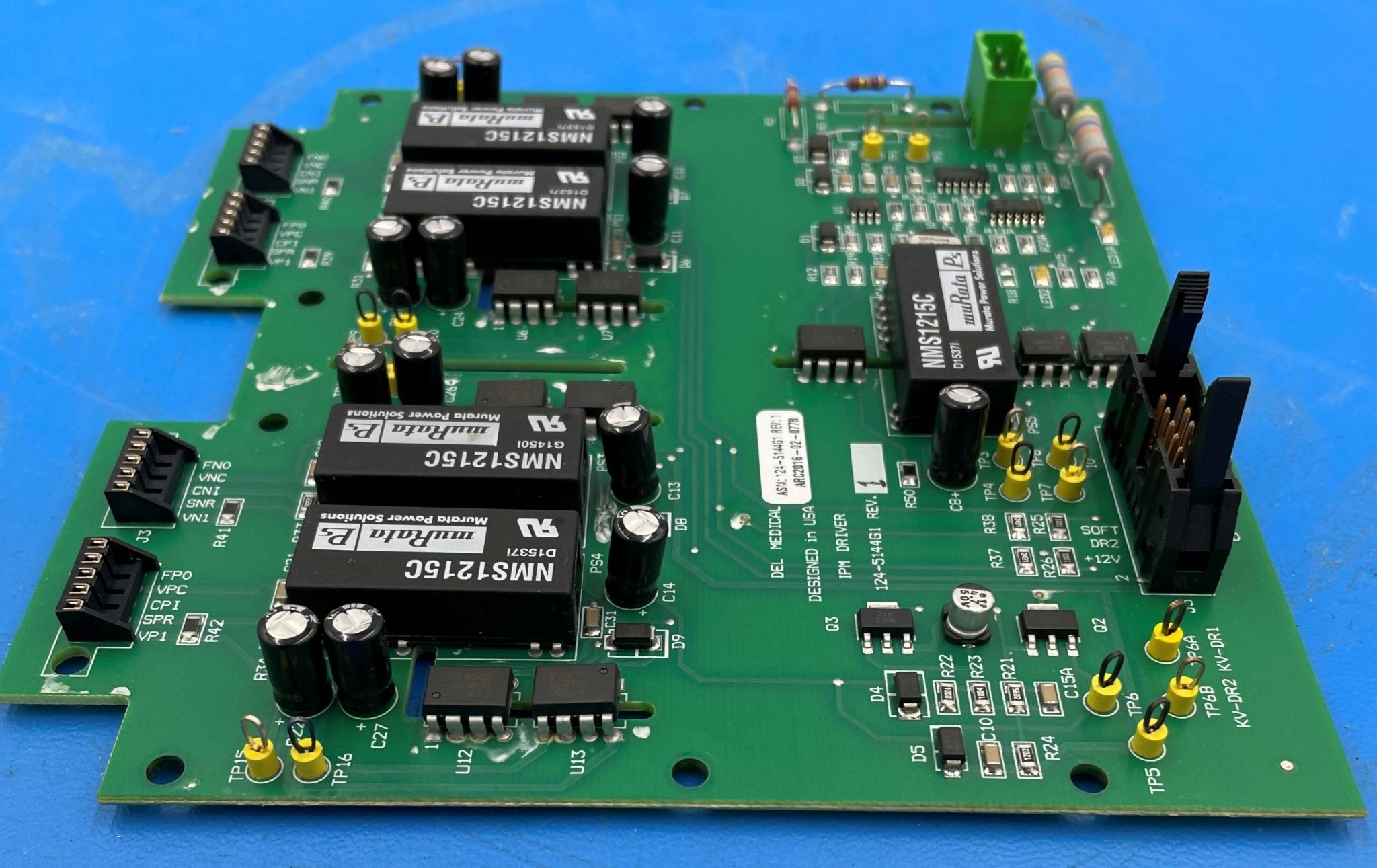IPM Driver Board (124-5144G1 Rev 1 Del Medical