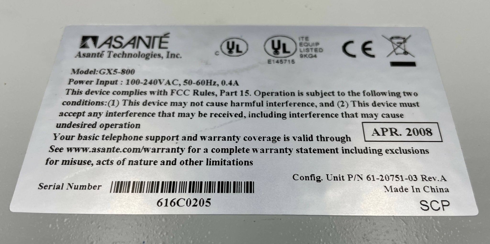 IRS 1 GBIT SWITCH/8 PORT (8379310/7394690/7541829/GX5-800 SIEMENS