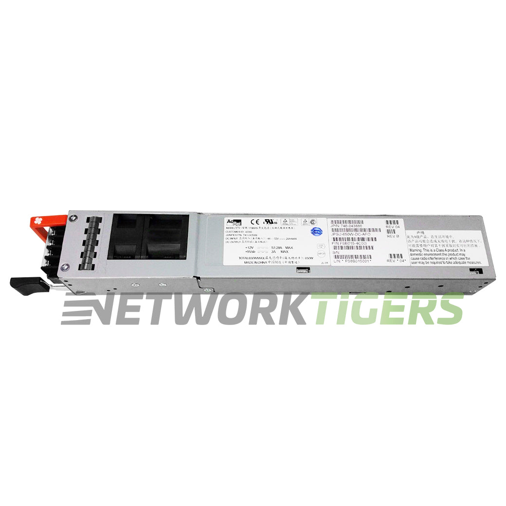 NEW Juniper JPSU-650W-DC-AFO QFX5120 Series 650W DC F-B Airflow Power Supply
