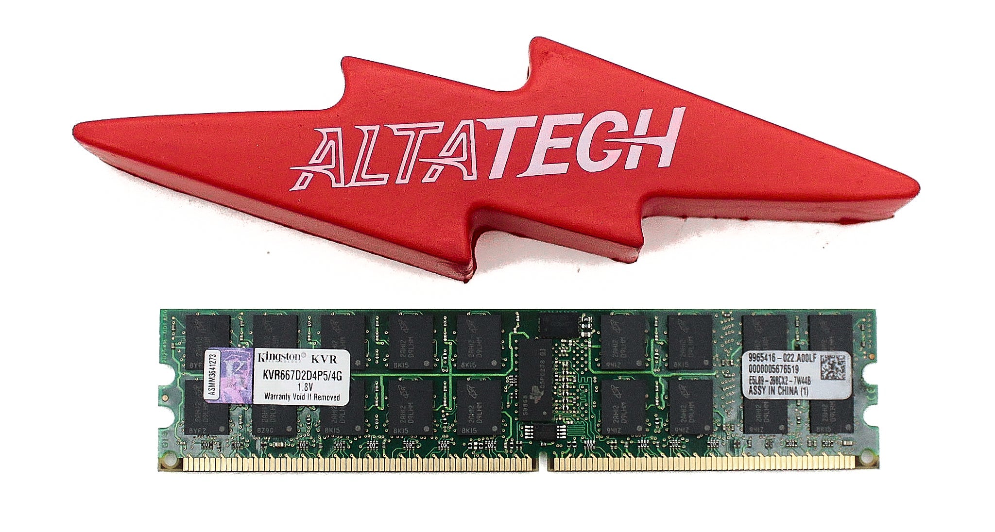 Kingston KVR667D2D4P5/4G 4GB DDR2-667 ECC RAM - Front | Alo Tech Solutions