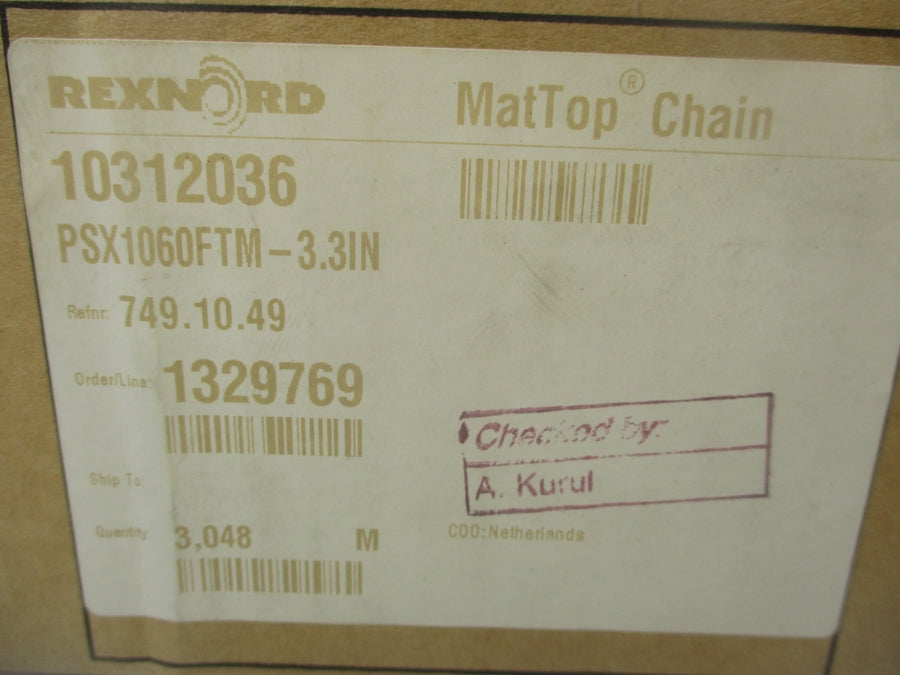 REXNORD 10312036 PSX1060FTM-3.3IN NSMP