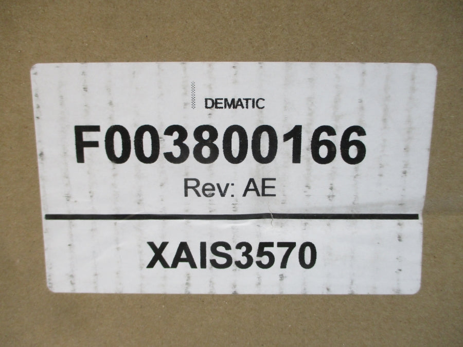 DEMATIC XAIS3570 F0038-00166 380-480VAC 3.65A REV. AE NSMP