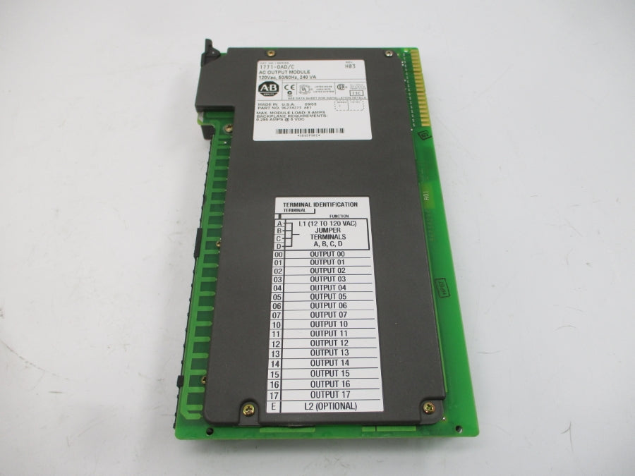 ALLEN BRADLEY 1771-OAD SER. C 120VAC 8A REV. H03 NSMP