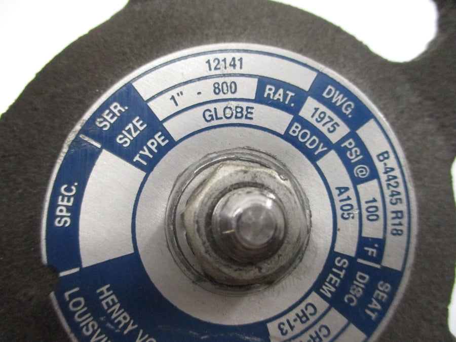 HENRY VOGT B-44245R18 1975PSI 1" NSNP