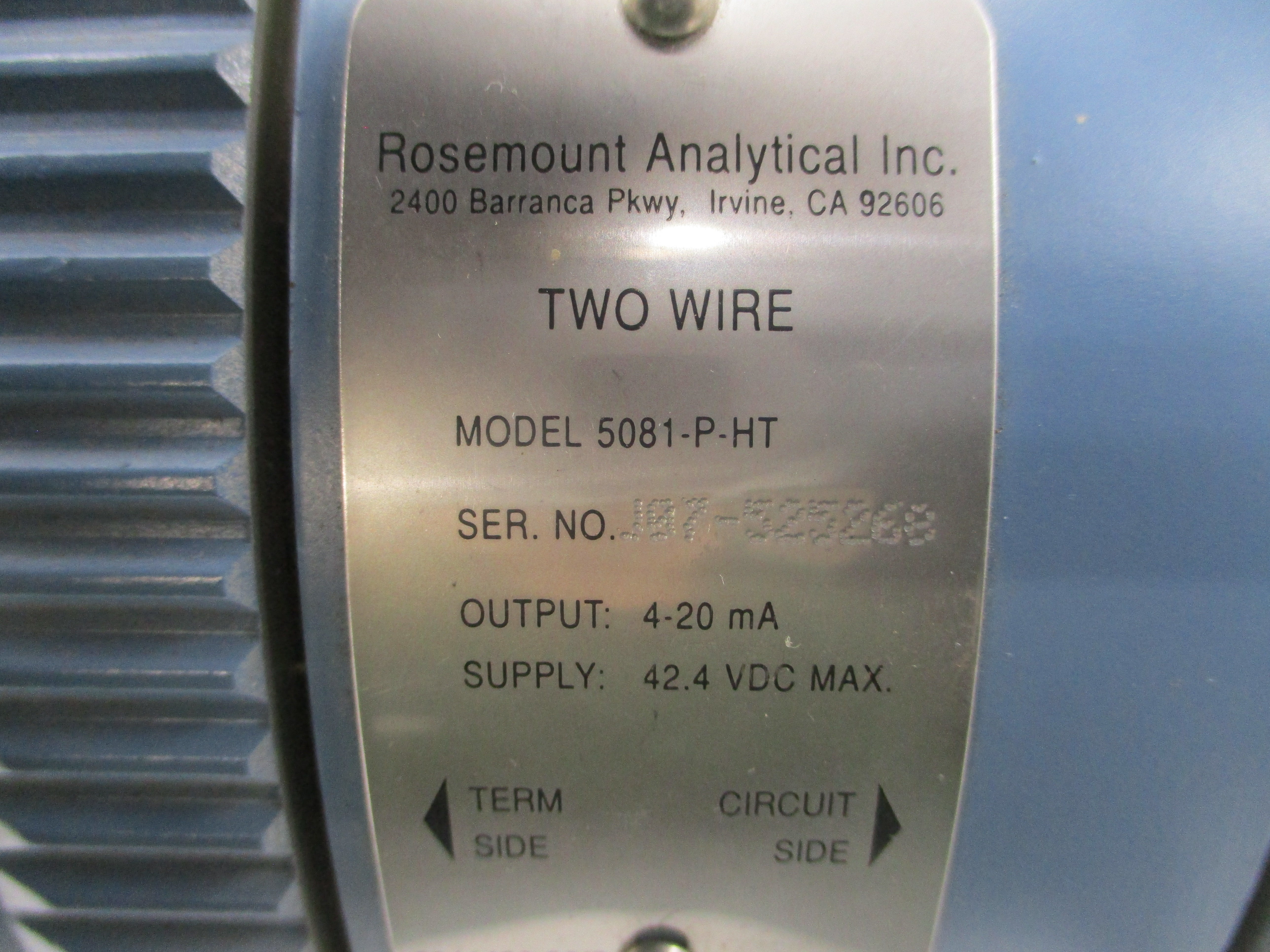 ROSEMOUNT 5081-P-HT-67 42.4VDC NSNP
