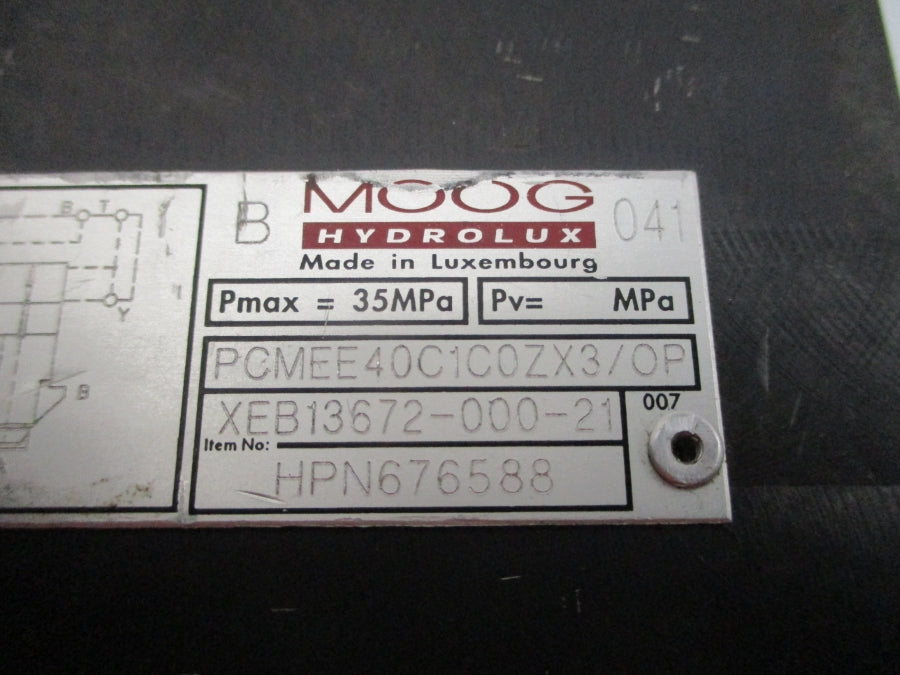 MOOG PCMEE40C1C0ZX3/OP XEB13672-000-21 NSNP