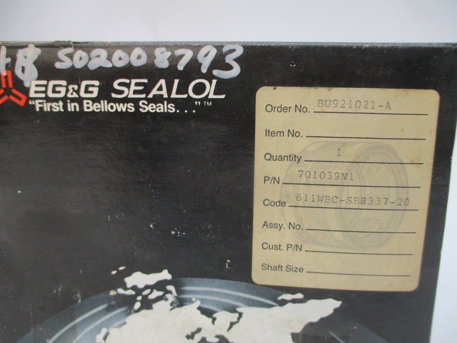 EG&G SEALOL 701039N1 611WBC-SBR337-20 NSMP