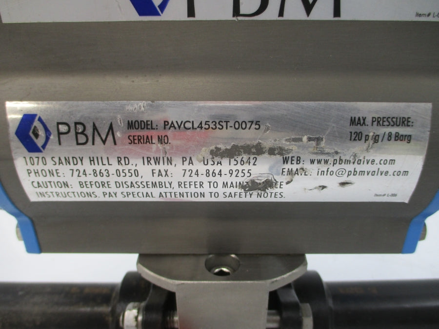 PBM SDE-E5U-H-34-N326 900PSI 1" NSNP