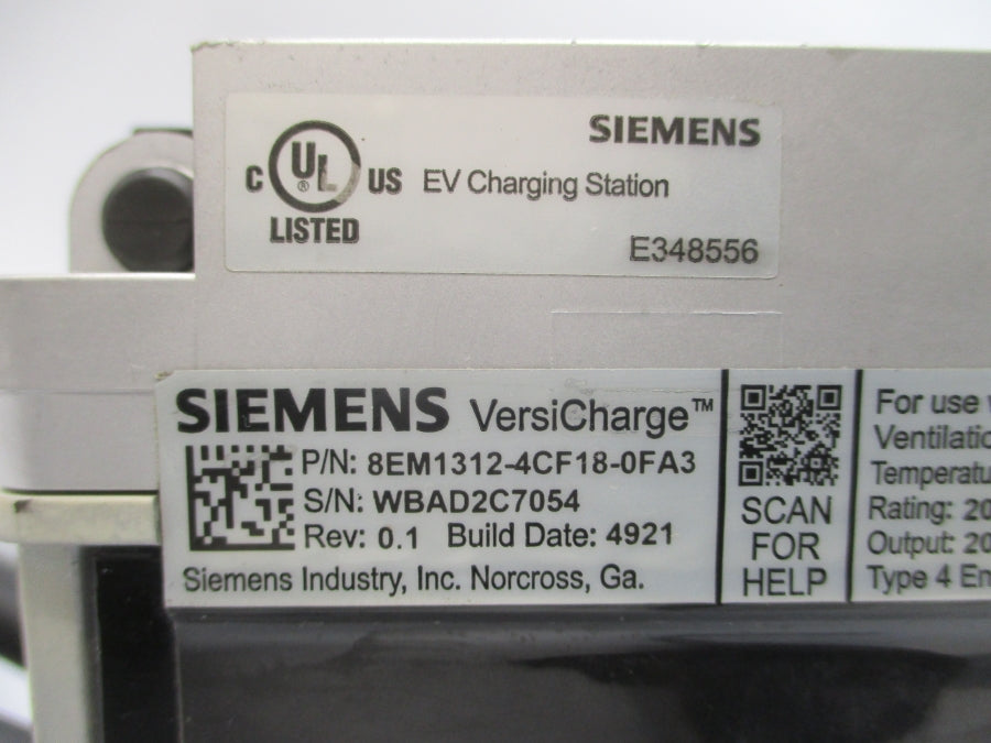 SIEMENS 8EM1312-4CF18-0FA3 208/240V 40A REV. 0.1 UNMP