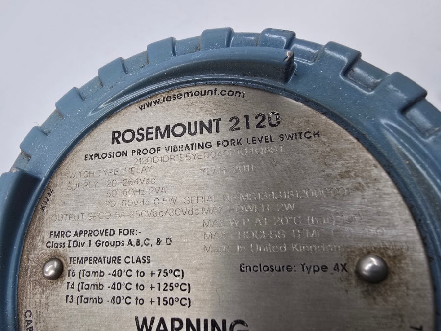 ROSEMOUNT 2120D1DR1E5YE0040P1Q4Q8ST 20-264VAC 5A UNMP