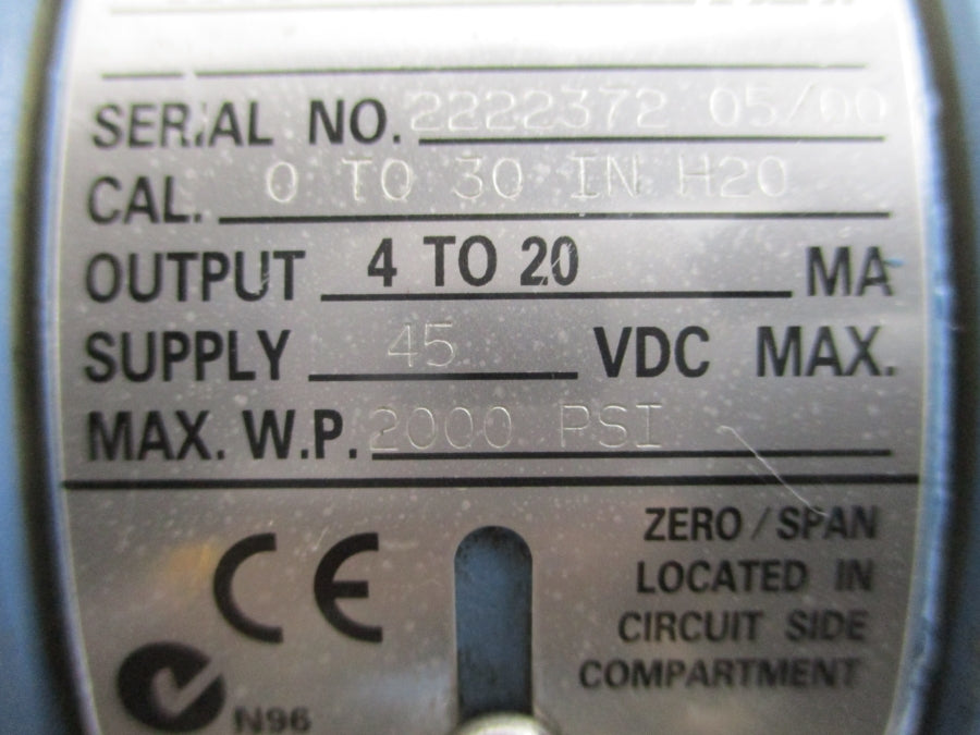 ROSEMOUNT 1151DP3S52DF 45VDC 2000PSI UNMP