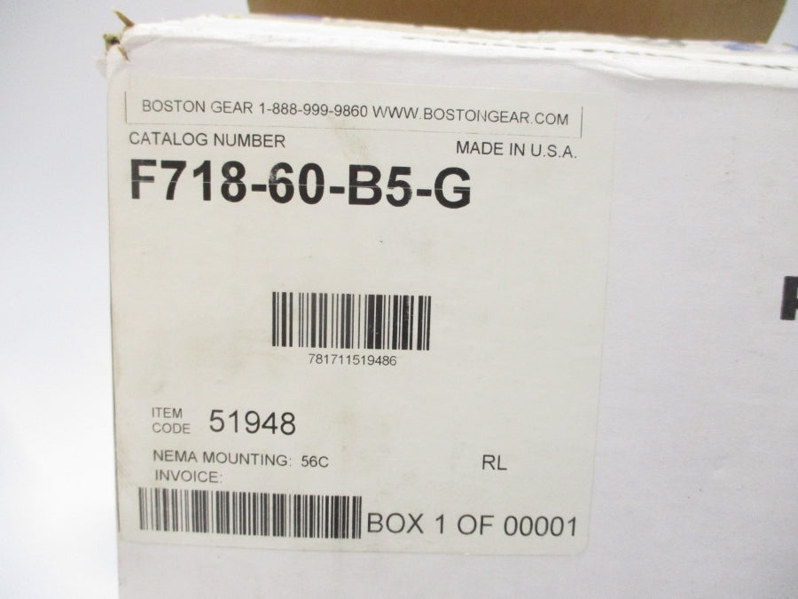 BOSTON GEAR F718-60-B5-G NSMP
