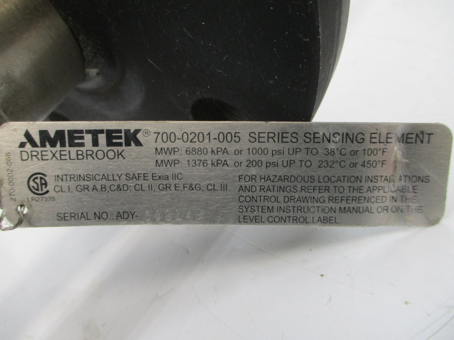 AMETEK 700-0201-005 PXLX 19-250VAC 200/1000PSI NSNP