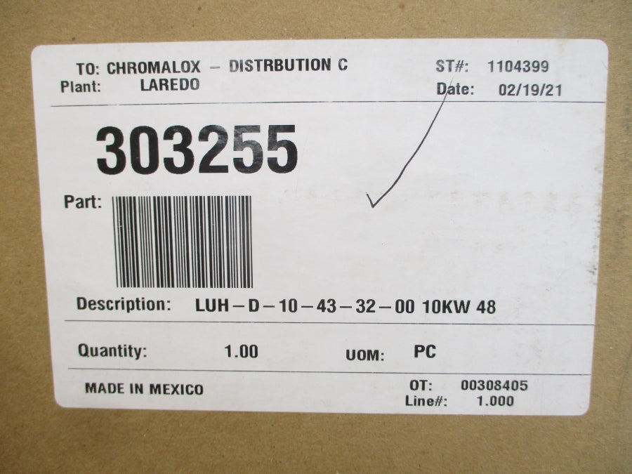 CHROMALOX LUH-D-10-43-32-00 004-303375-515 480VAC 12.0A NSMP