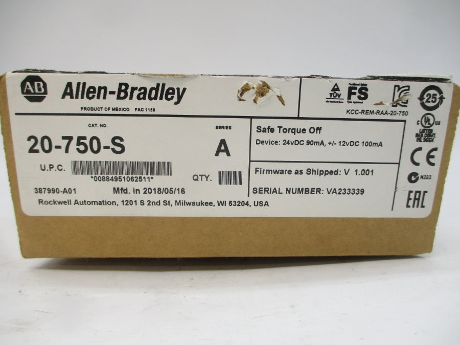 ALLEN BRADLEY 20-750-S SER. A F/W V1.001 24VDC NSMP