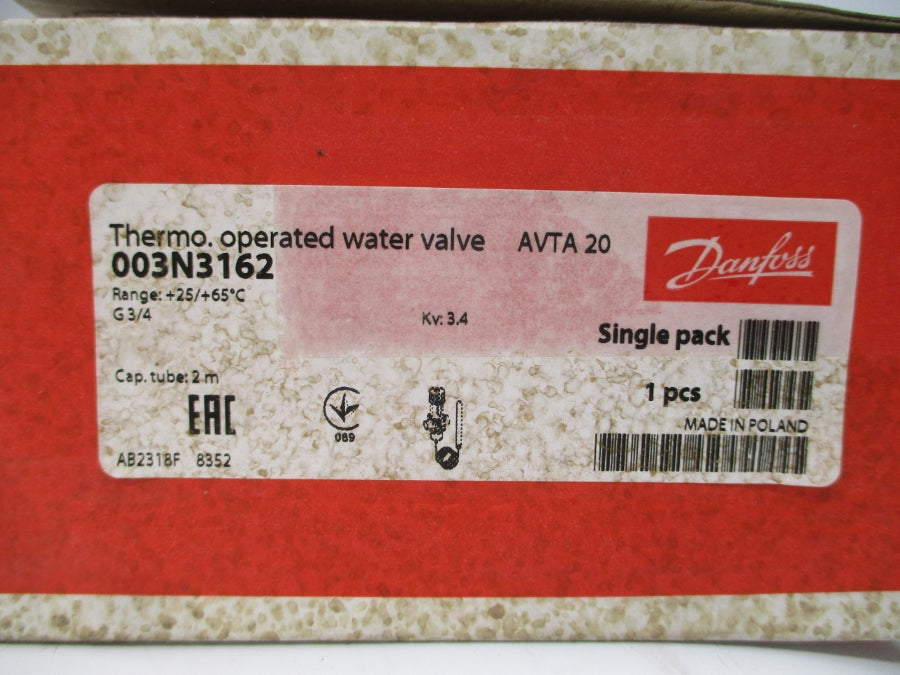 DANFOSS 003N3162 25/65'C 3/4" NSMP