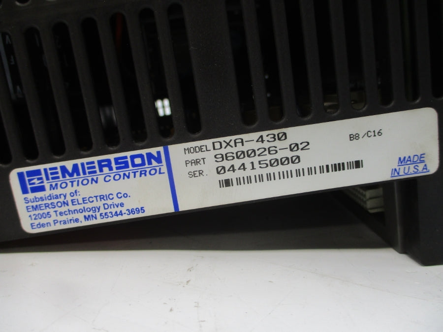 EMERSON DXA-430 960026-02 NSNP