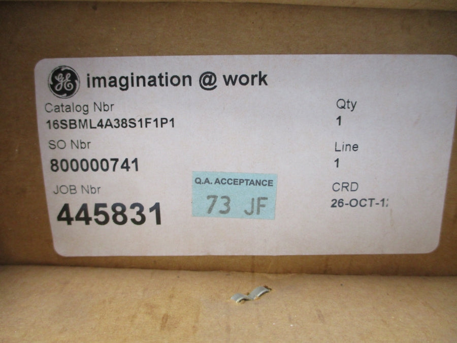 GENERAL ELECTRIC 16SBML4A38S1F1P1 NSMP