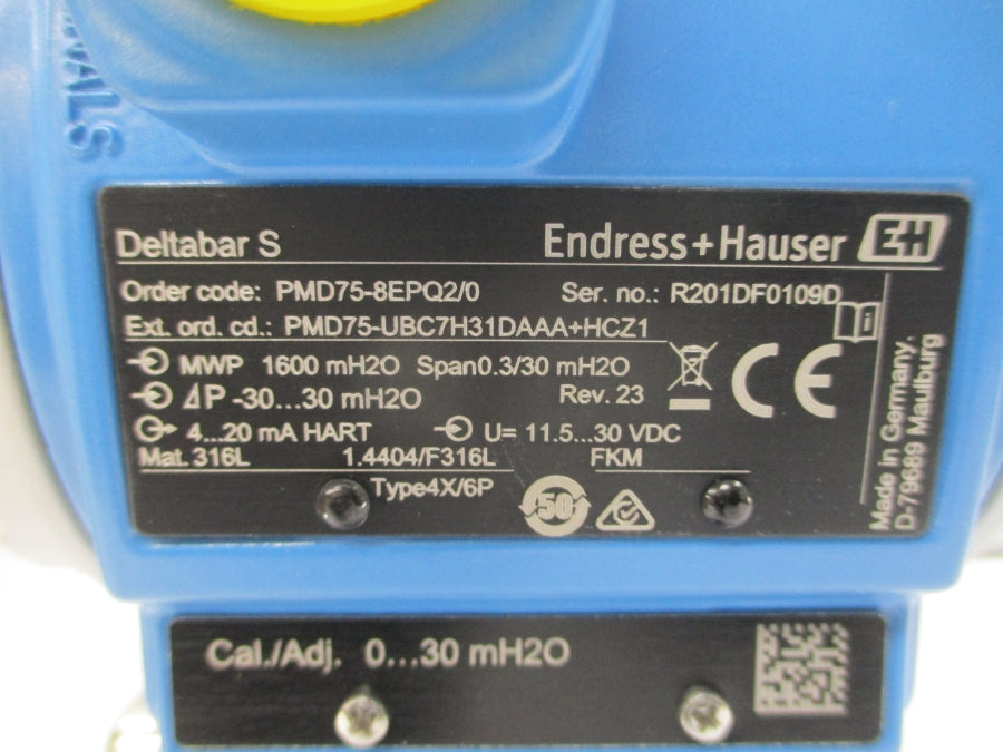 ENDRESS+HAUSER PMD75-8EPQ2/0 52017192 11.5-30VDC REV. 23 NSMP