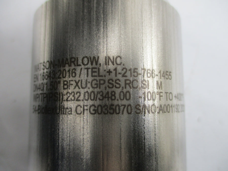 WATSON-MARLOW R05-H1-2410-141 24-BUGP-SI-22IN-10-10-SE 232.00/348.00PSI 1.50" NSNP