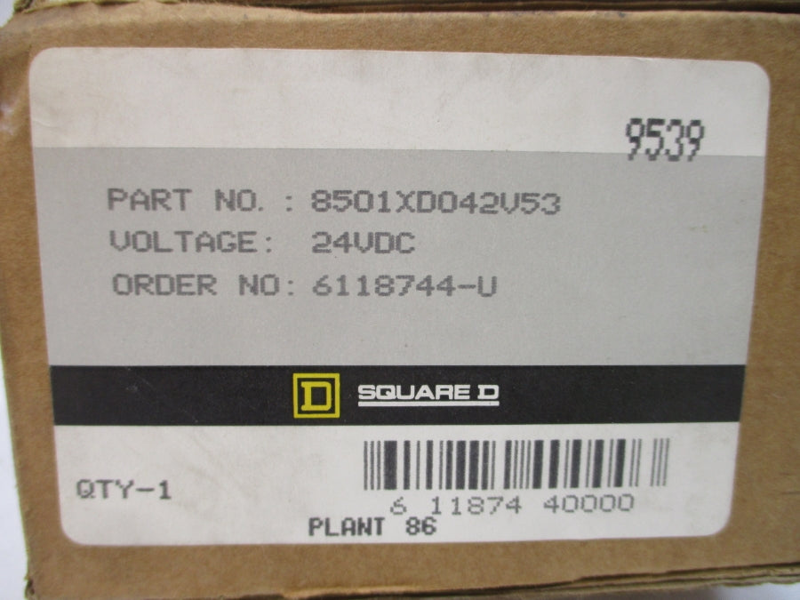 SQUARE D 8501XDO42V53 SER. A 24VDC NSMP
