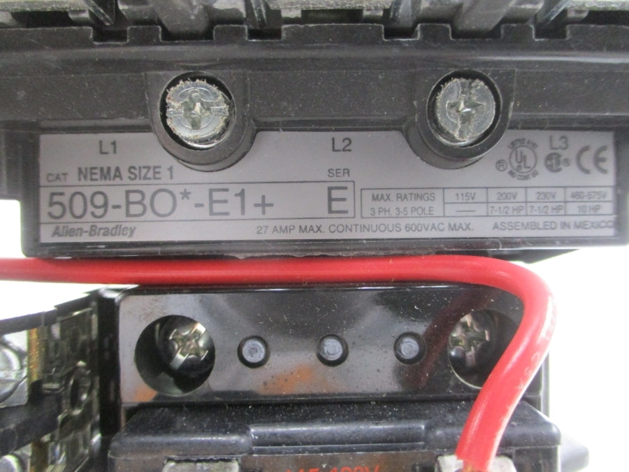 ALLEN BRADLEY 509-BOD-E1+ SER. E 110/115-120V 27A NSNP