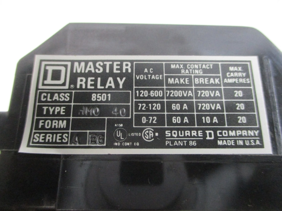 SQUARE D 8501HMO40 SER. A 110/120V 20A NSMP
