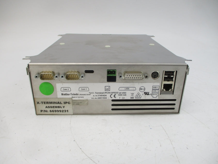 METTLER-TOLEDO 66999231 X-TERMINAL-IPC/HI-SPEED 22011543 24VDC NSNP