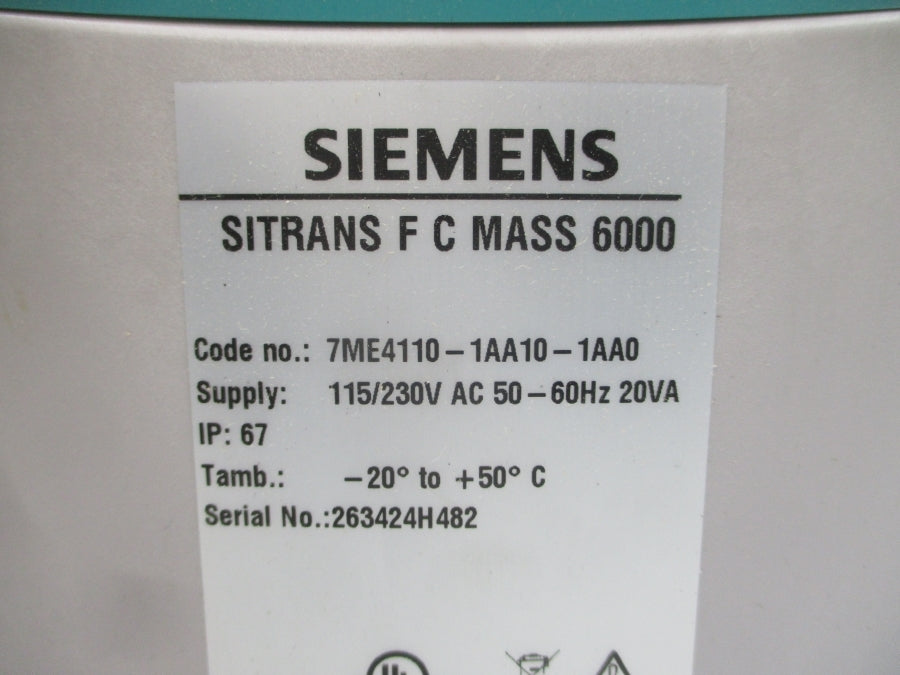 SIEMENS 7ME4110-1AA10-1AA0 115/230VAC NSMP